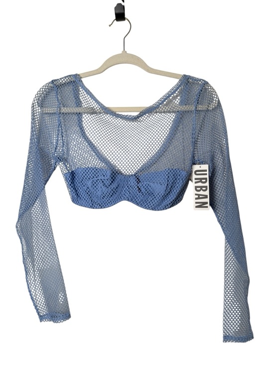 Urban Outfitters Tops - NWT Small Urban Outfitters Light Blue Mesh Cover-Up with Tag
